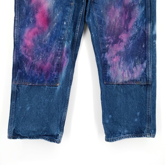 Prison Blues Double Front Custom Painted Jean - Picture 4 of 11